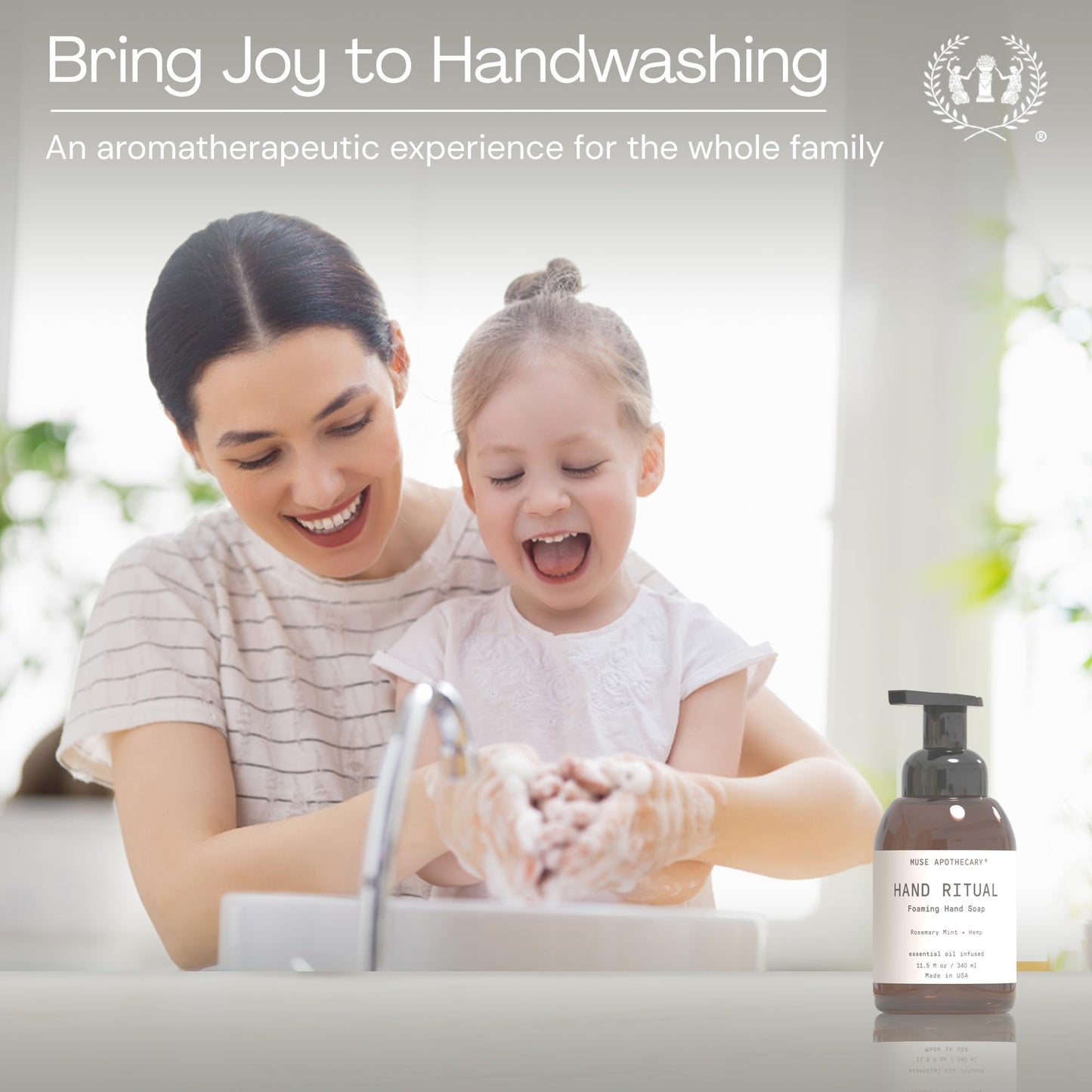 Muse Apothecary Hand Ritual - Aromatic and Nourishing Foaming Hand Soap, Infused with Natural Aromatherapy Essential Oils - USDA Certified Biobased Beauty & Personal Care Muse Apothecary