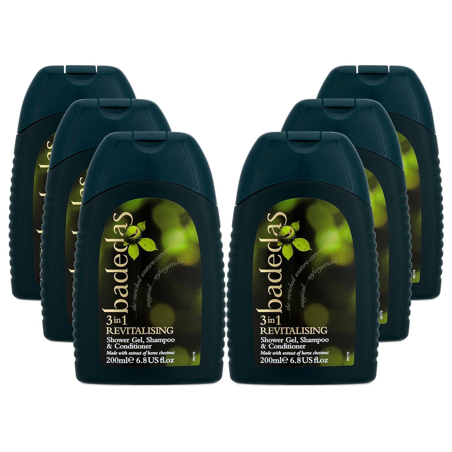 Badedas Revitalising Shower Gel, Shampoo & Conditioner 200ml (PACK OF 6) Beauty & Personal Care Badedas