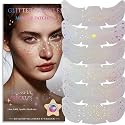 Glitter Freckles, Holographic Face and Body Glitter Tattoo Sparkle for Women Gold Glow Cosmetic Star Makeup Accessories for Festival Rave (12pcs Beauty & Personal Care Anmubag