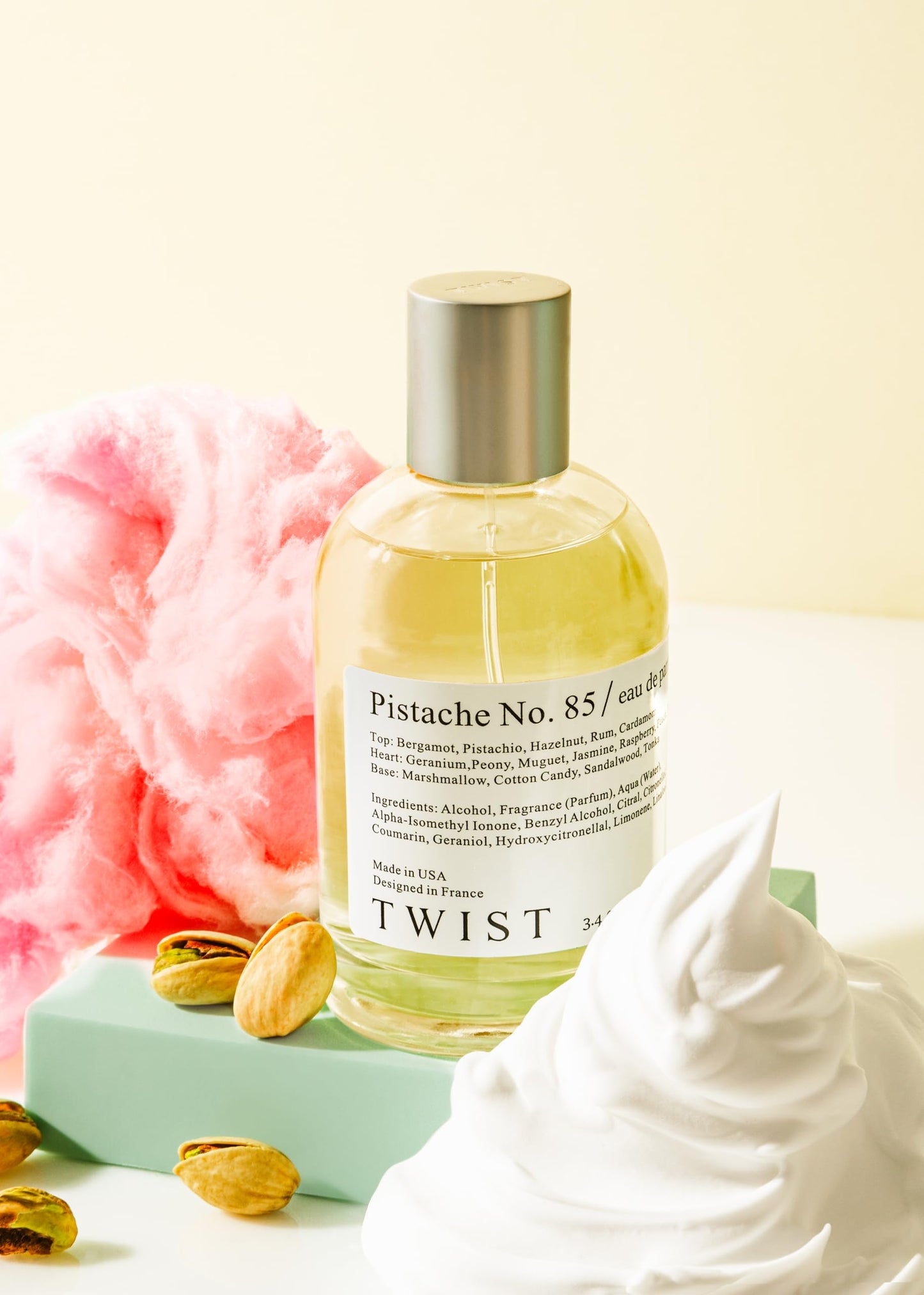 Twist Pistache No. 85 - Inspired by Kay. Yum Pistachio Gelato, Long Lasting Perfume For Women, Paraben Free, Vegan, Clean Ingredients, Fragrance Beauty & Personal Care HOUSE OF TWIST