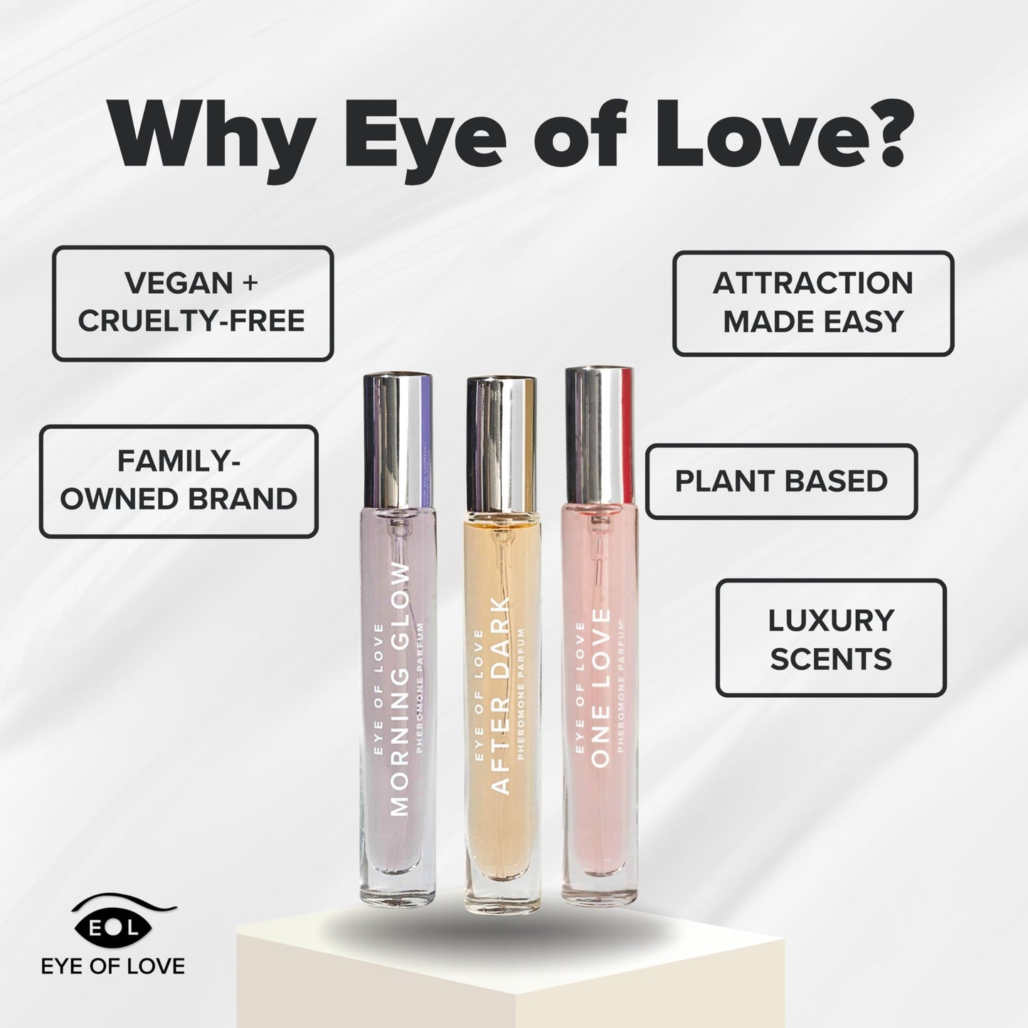 Eye Of Love Pheromone Parfum Set - Morning Glow, One Love, After Dark to Attract him- 30ml Beauty & Personal Care EOL EYE OF LOVE
