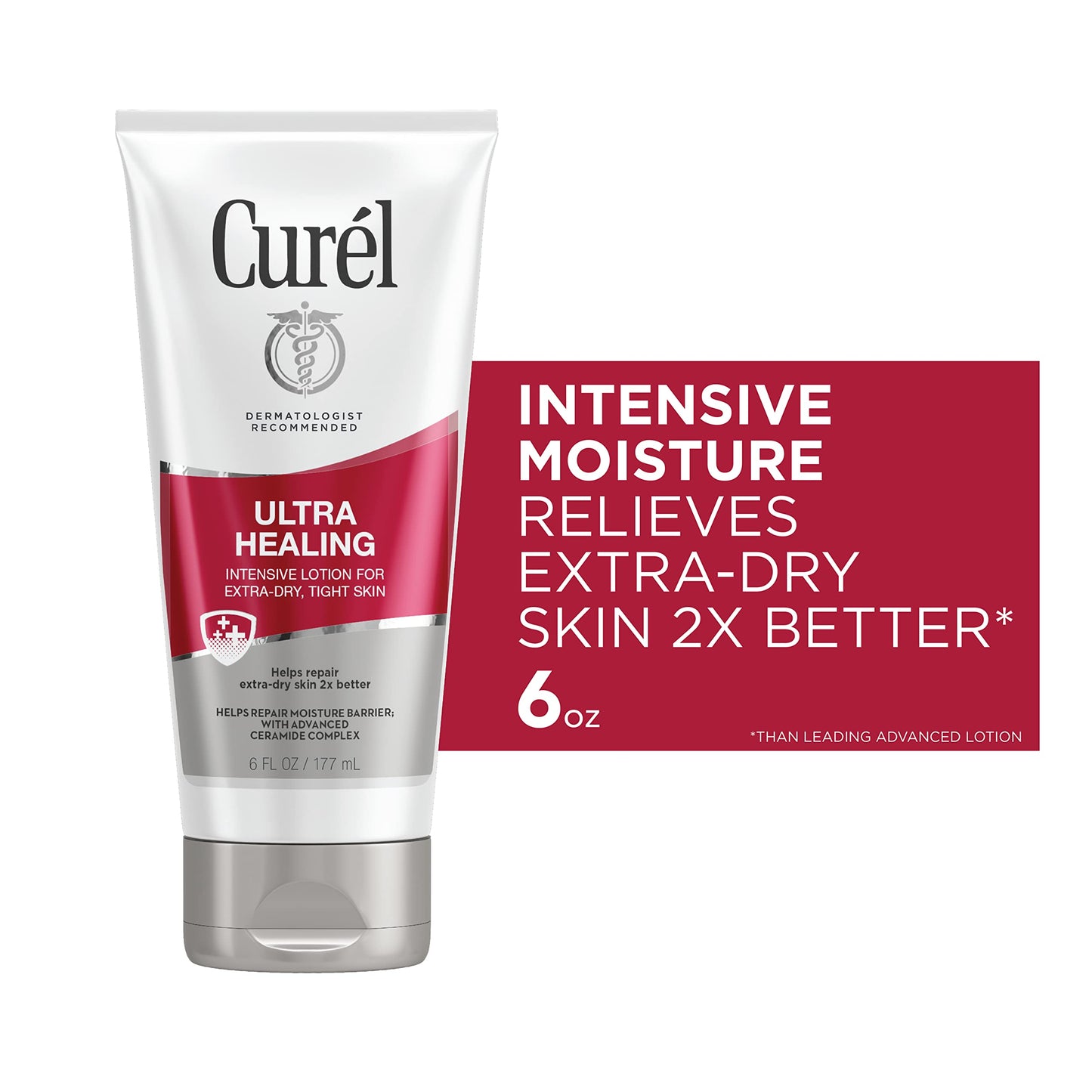 Curél Ultra Healing Body Lotion, Moisturizer for Extra Dry Skin, Body and Hand Lotion with Advanced Ceramide Complex and Hydrating Agents, 6 Ounce Beauty & Personal Care Curel