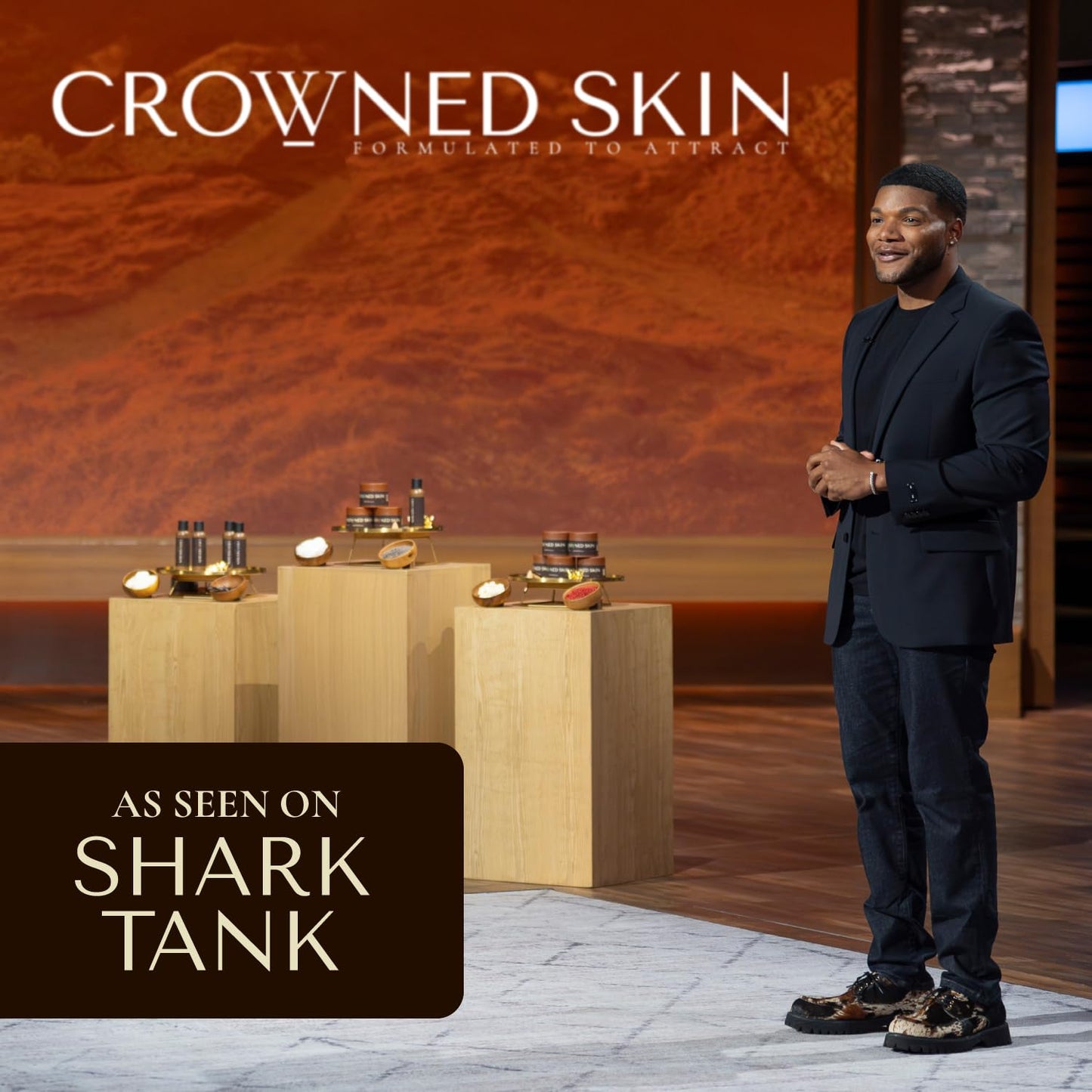 Crowned Skin King Cologned Body Butter for Men | Warm & Sensual | As Seen On Shark Tank | Scented with Sandalwood & Leather | Infused with Organic Beauty and Personal Care Crowned Skin