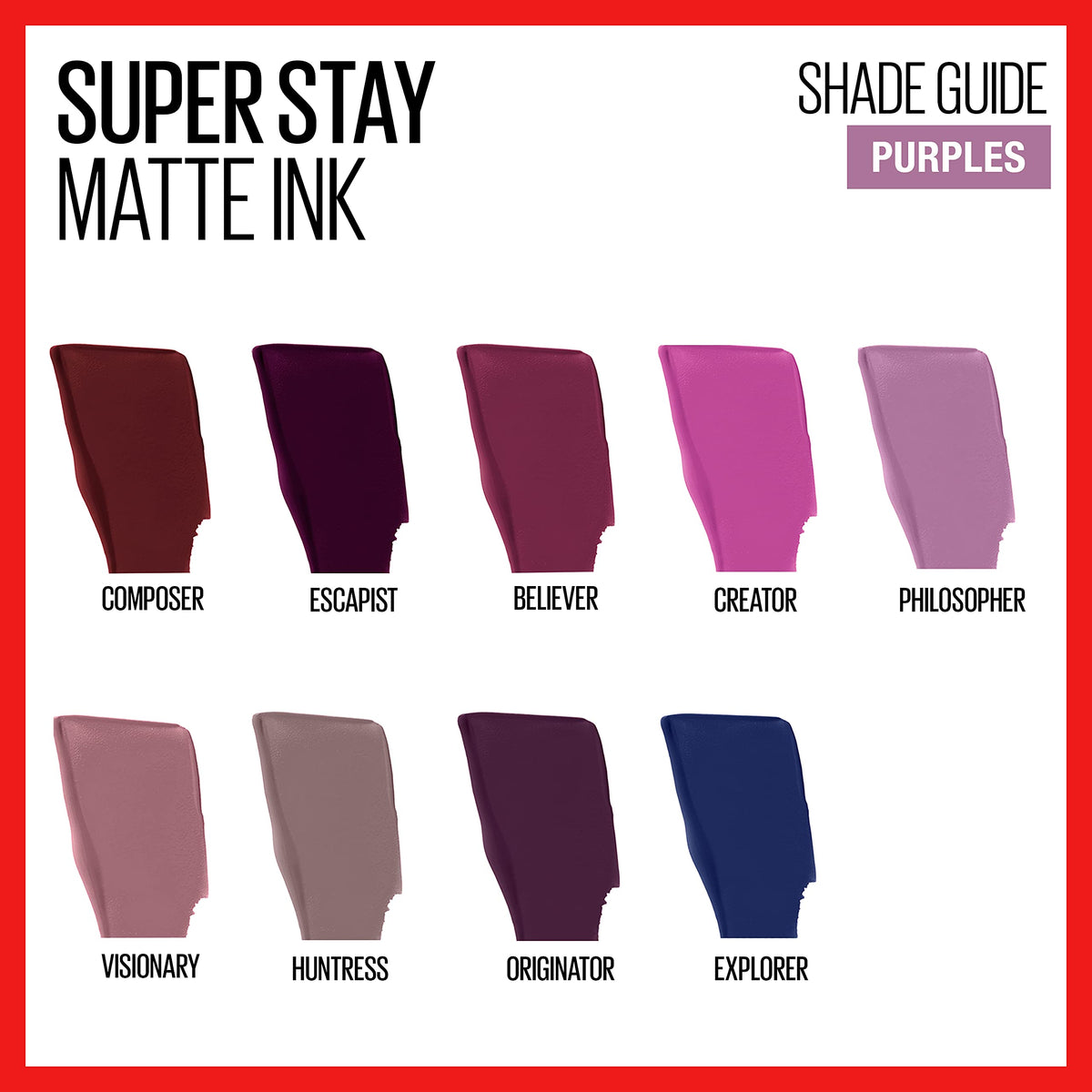 Maybelline New York SuperStay Matte Ink, Liquid Lipstick, City Edition, Originator, 0.17 Ounce Beauty & Personal Care MAYBELLINE