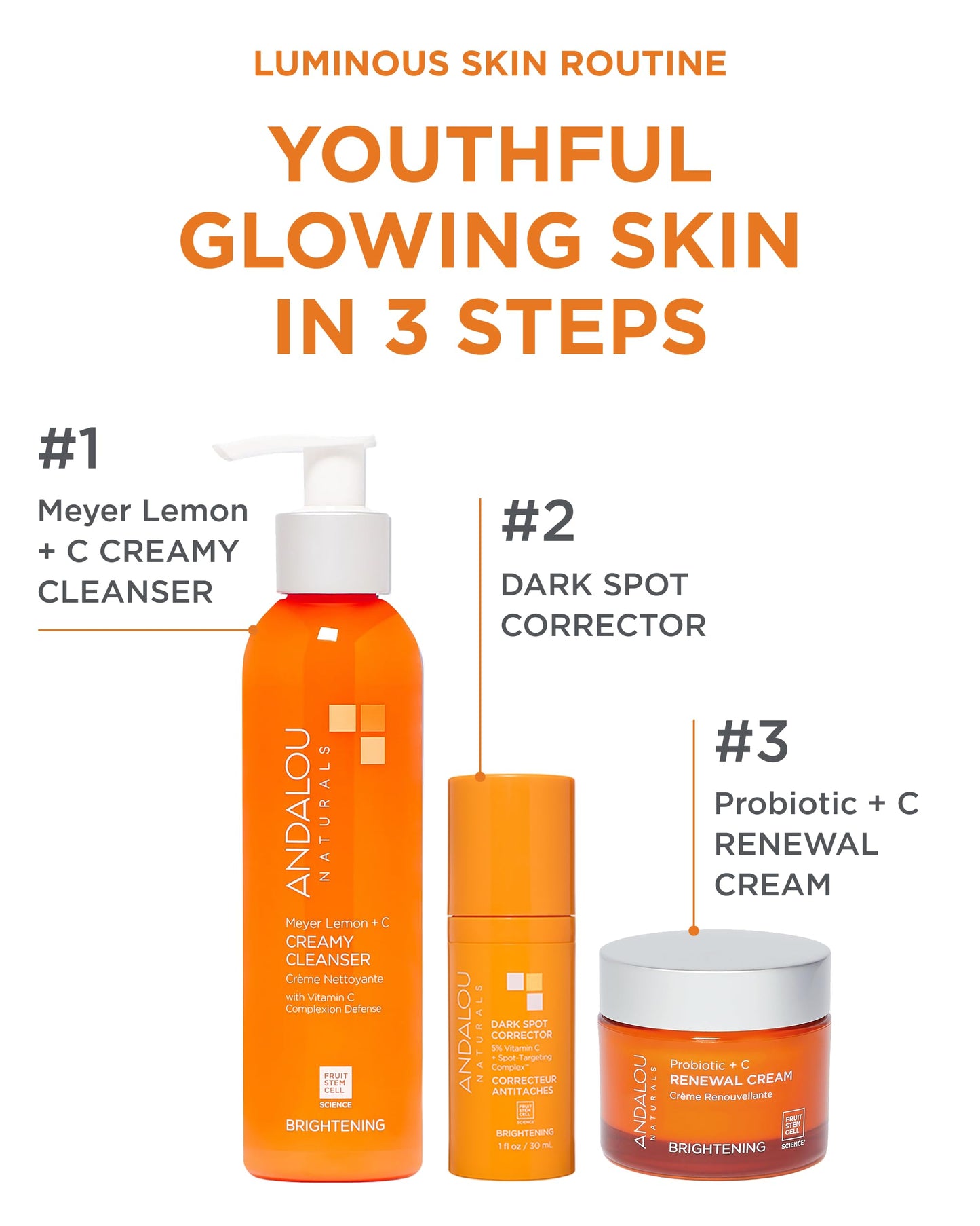 Andalou Naturals Dark Spot Corrector With Vitamin C | Face Serum for Uneven Skin Tone, Boost Radiance & Reduce Wrinkles | Pomegranate Stem Cells Beauty & Personal Care Andalou Naturals