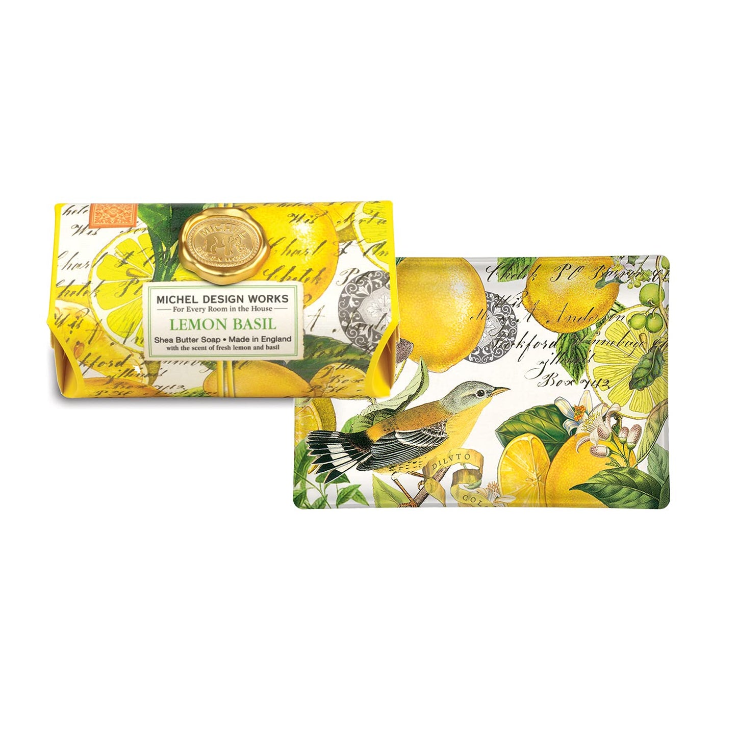 Michel Design Works Large Bath Soap Bar, Lemon Basil Beauty & Personal Care Michel Design Works