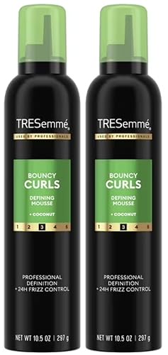TRESemmé Bouncy Curls Mousse with 24H Control & Definition, Coconut and Avocado Oil 10.5 oz (2 Pack Packaging May Vary) Beauty & Personal Care TRESemmé