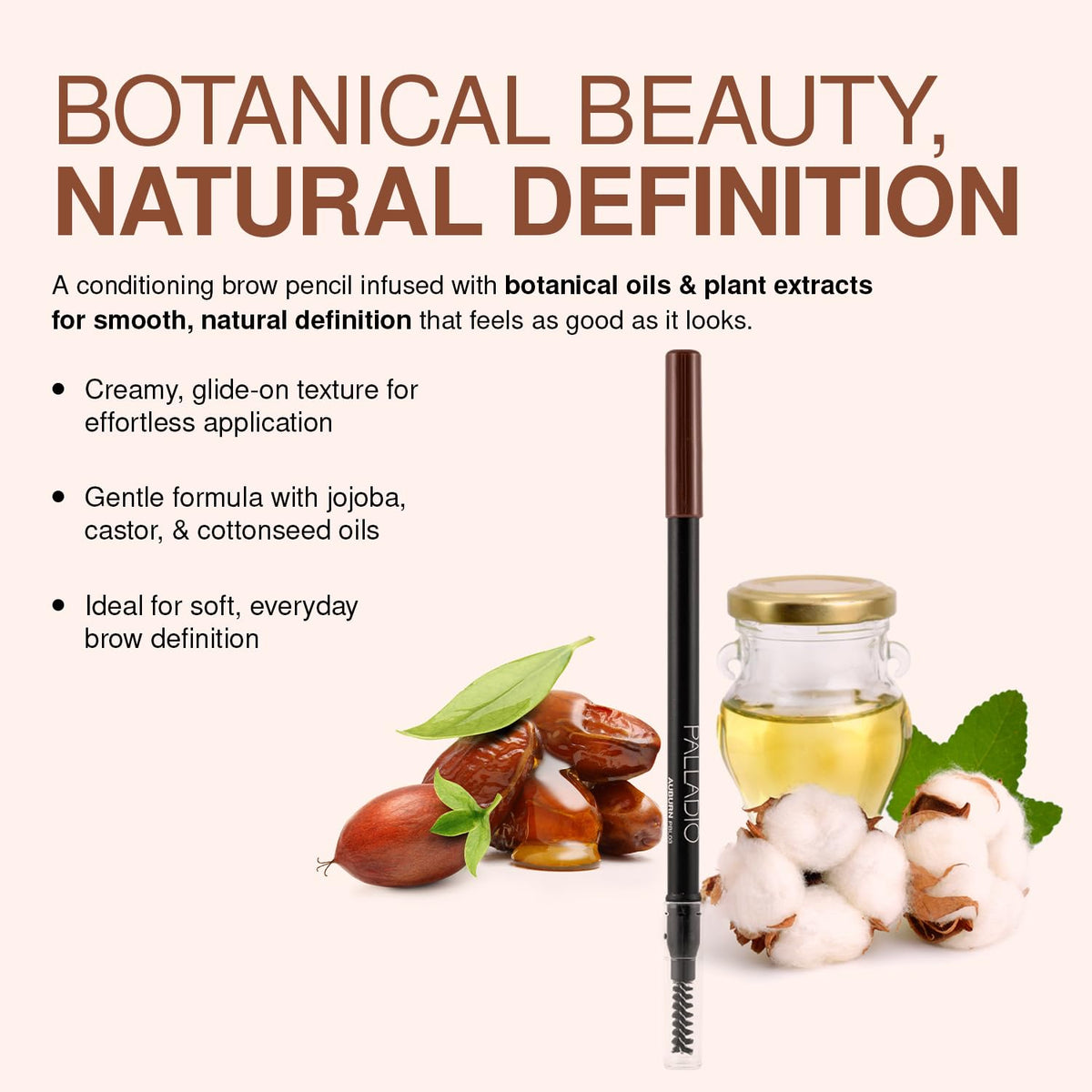 Palladio Brow Pencil & Brush for Eyebrows, Taupe Beauty & Personal Care Palladio