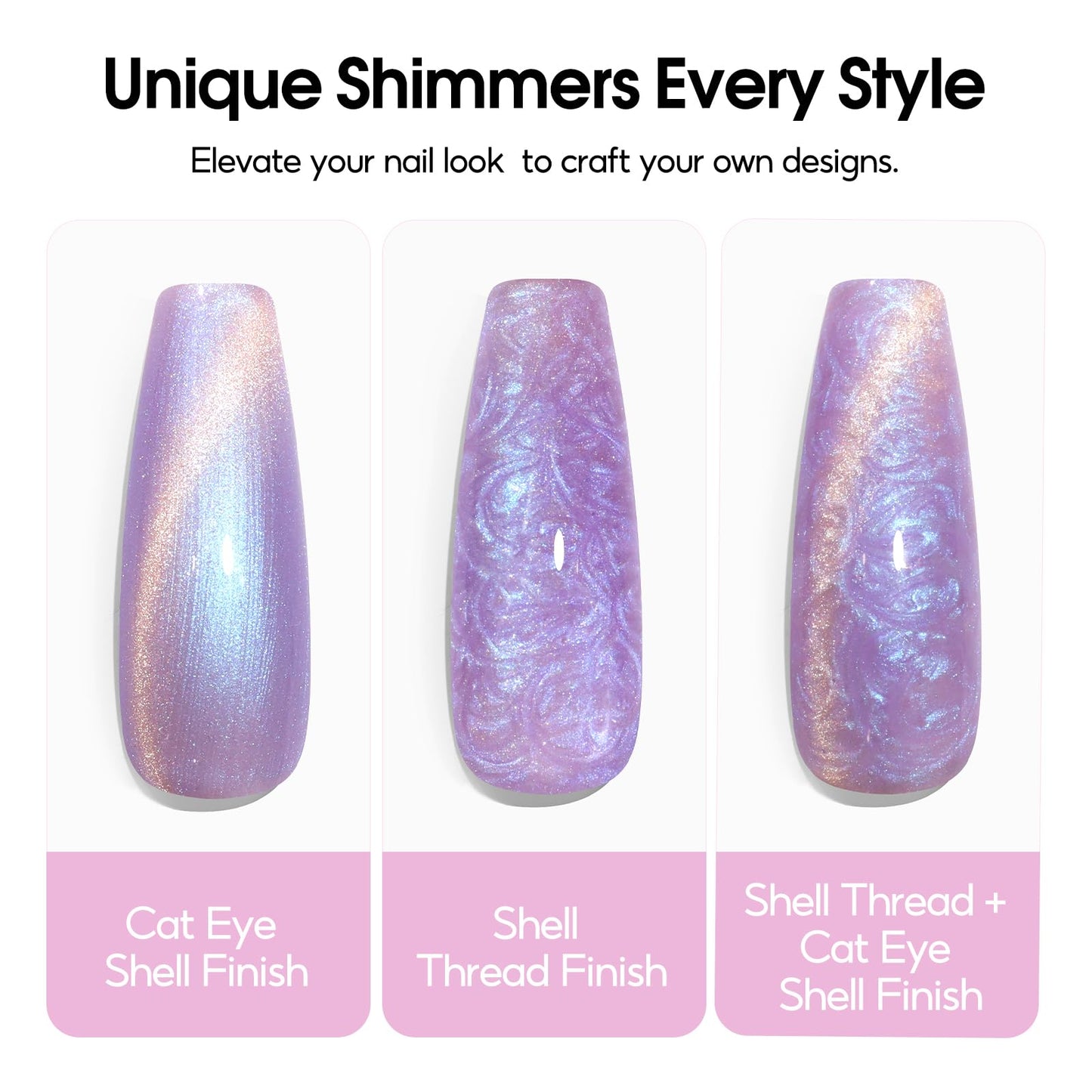 PEACECOLOR Cat Eye Gel Nail Polish Magnetic Shimmer Pearl Nail Polish with Magnet 6 Colors Summer Cateye Gel Polish Iridescent Chrome Mermaid Drawing Beauty and Personal Care PEACECOLOR