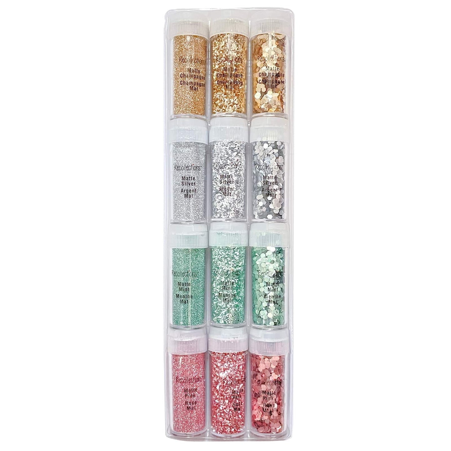 Recollections Matte Metallic Glitter Pack, 6 Packs: 12 ct. (72 Total) Beauty & Personal Care Recollections