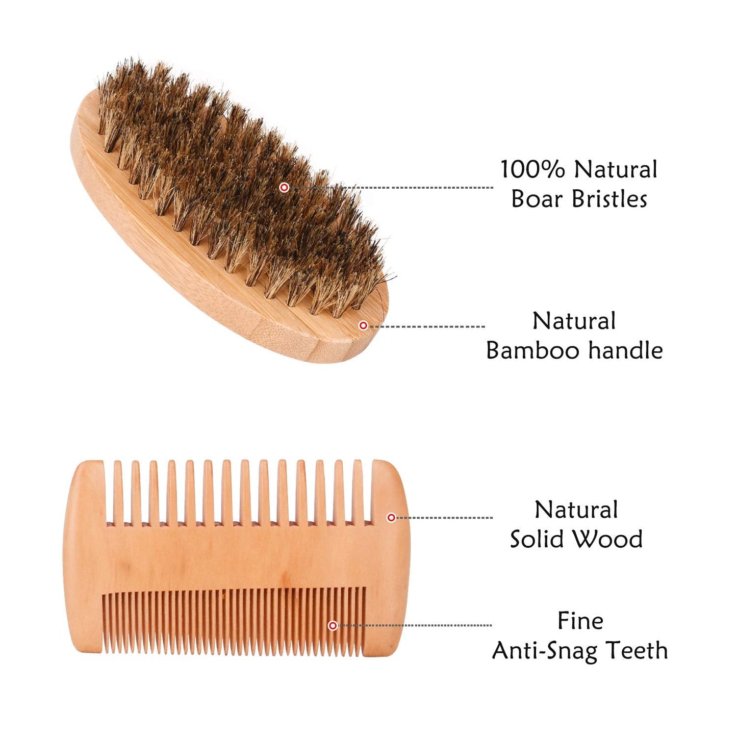 SMINIKER Beard Grooming Kit, Beard Oil, Beard Balm, Beard Shampoo, Beard Conditioner, Beard Brush, Beard Comb and Beard Mustache Scissors Beard Care Beauty & Personal Care SMINIKER