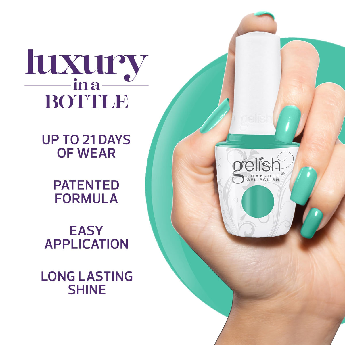 Gelish Summer Let's Roll Collection Gel Nail Polish: Unwind With Me, 15 mL
