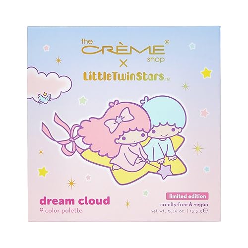 The Crème Shop x Sanrio Little Twin Stars Dream Cloud Eyeshadow Palette: 9 Versatile Pigments Ethereal Mattes to Shimmers Ultra-Rich Pigmentation… Beauty & Personal Care The Crème Shop