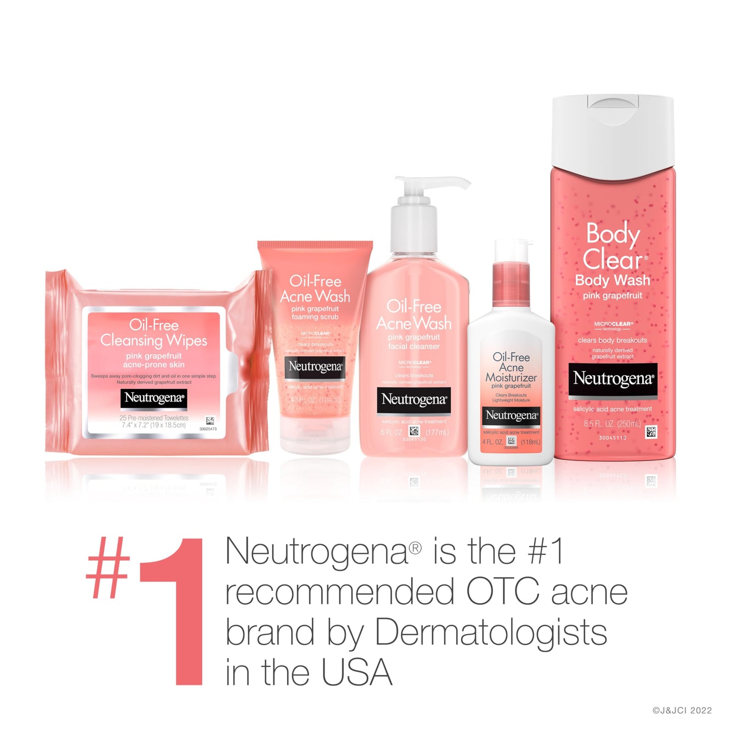Neutrogena Oil Free Pink Grapefruit Acne Face Wash with Vitamin C, 2% Salicylic Acid Acne Treatment, Gentle Foaming Facial Scrub to Treat & Prevent Beauty & Personal Care Neutrogena