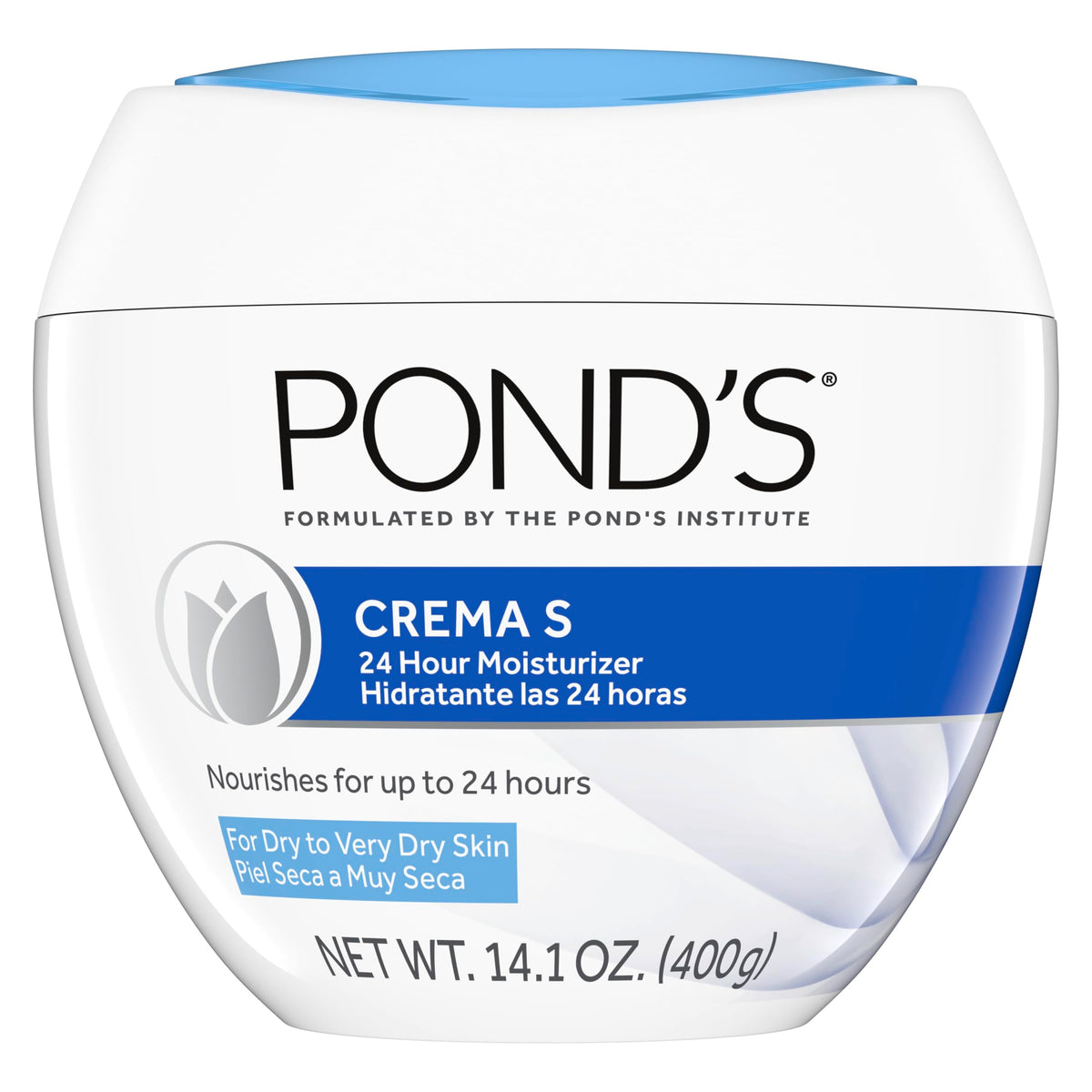 Pond's Nourishing Moisturizing Cream, Crema S, Fragrance Free, Ivory, 14.1 Oz Beauty & Personal Care POND'S