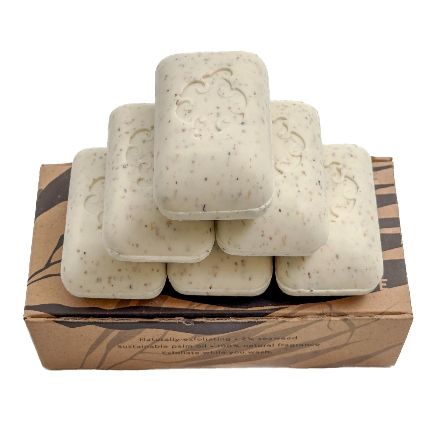 Baudelaire Exfoliating Mint Loofa Soap - Natural Fragrance - Hydrating & Moisturizing Triple-Milled Luxury, 5 oz (Pack of 6) Beauty & Personal Care Baudelaire