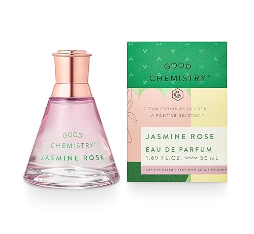 Good Chemistry Jasmine Rose Eau de Parfum 1.7 fl oz - Long-Lasting Perfume with Peony, Rose, & Musk - Sophisticated, Clean & Vegan Beauty & Personal Care Good Chemistry