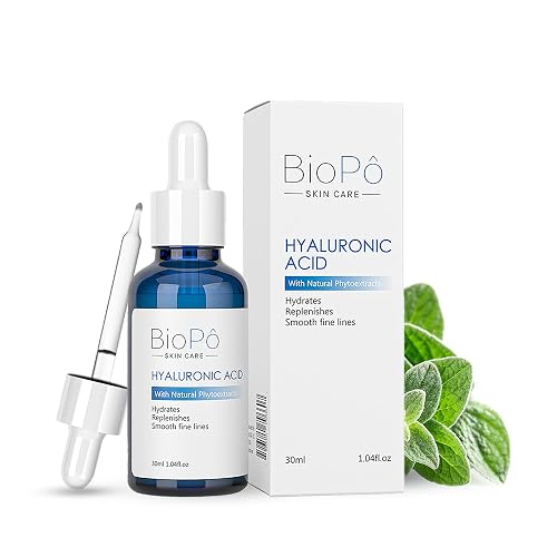 Hyaluronic Acid Serum 30 ml - Hydrating and Anti-Aging, Smooths Fine Lines, Replenishes Skin, Pure Hyaluronic Acid for Face & Skin - Suitable All Skin Beauty & Personal Care BioPo