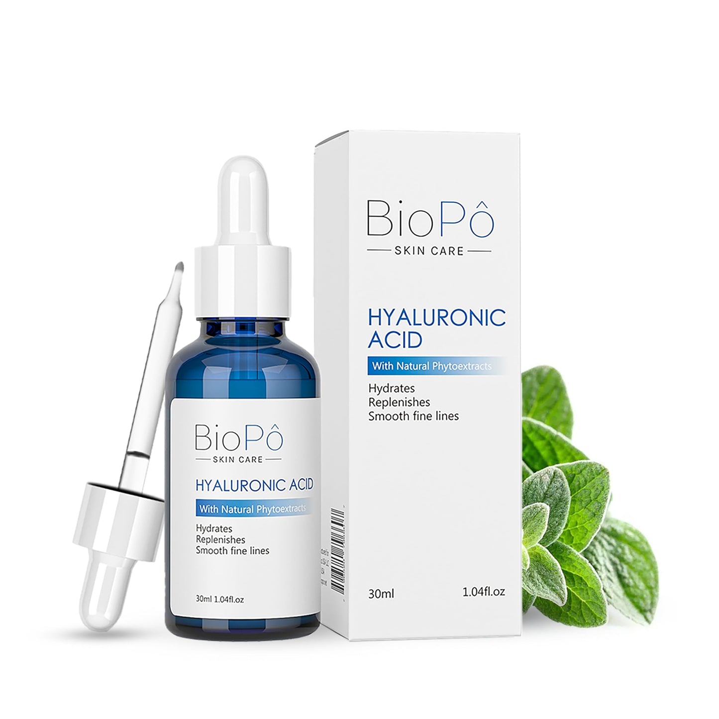 Hyaluronic Acid Serum 30 ml - Hydrating and Anti-Aging, Smooths Fine Lines, Replenishes Skin, Pure Hyaluronic Acid for Face & Skin - Suitable All Skin Beauty & Personal Care BioPo