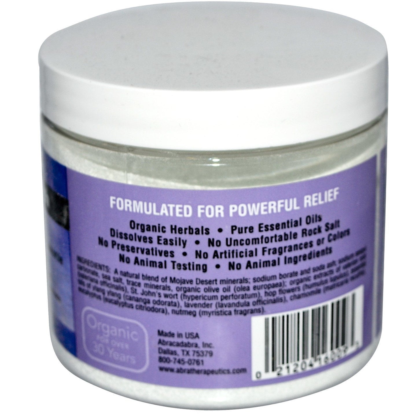 Abra Stress Therapy Sea Salt Bath, Lavender & Chamomile, 17 Ounce Beauty and Personal Care Abra