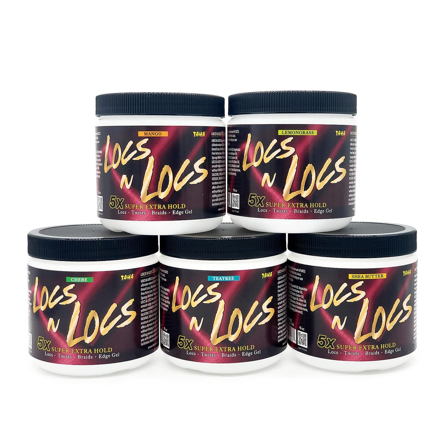 Taha Locs & Locs Gel - 5X Super Extra Hold, Natural & Non-Damaging for Locs, Braids, Twists - 16 Oz (Tea Tree, 1 Pound(Pack of 1)) Beauty & Personal Care Taha