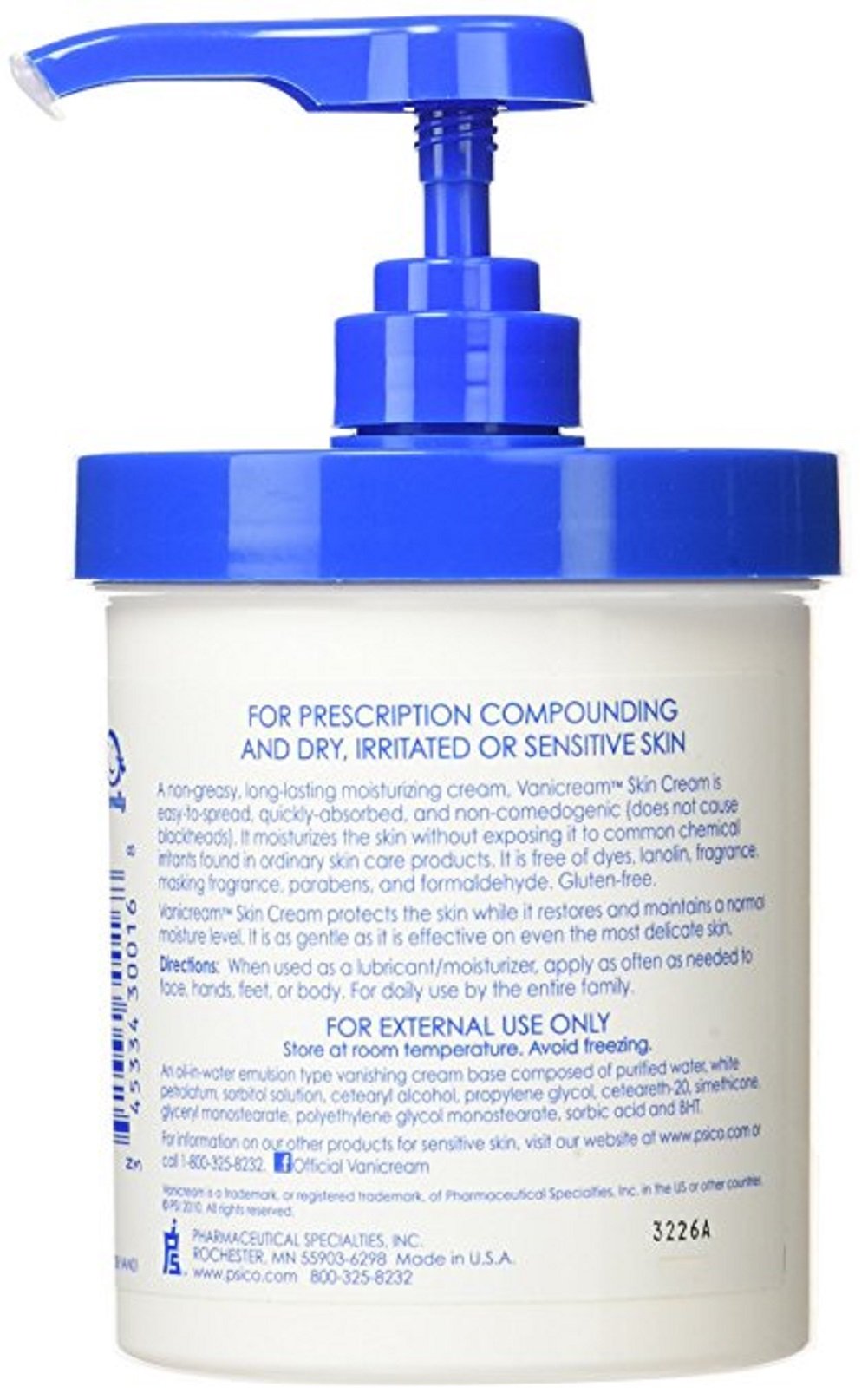 Vanicream Skin Cream With Pump Dispenser 16 oz (Pack of 3) Beauty & Personal Care Vanicream