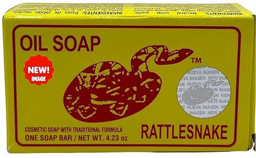 Jabon de aceite de vibora de cascabel (140g) jabon para la cara y todo el cuerpo- Ayuda a eliminar el acne y paño/Rattlesnake soap (4.93 (1) Beauty & Personal Care JABON DE ACEITE VIBORA DE CASCABEL
