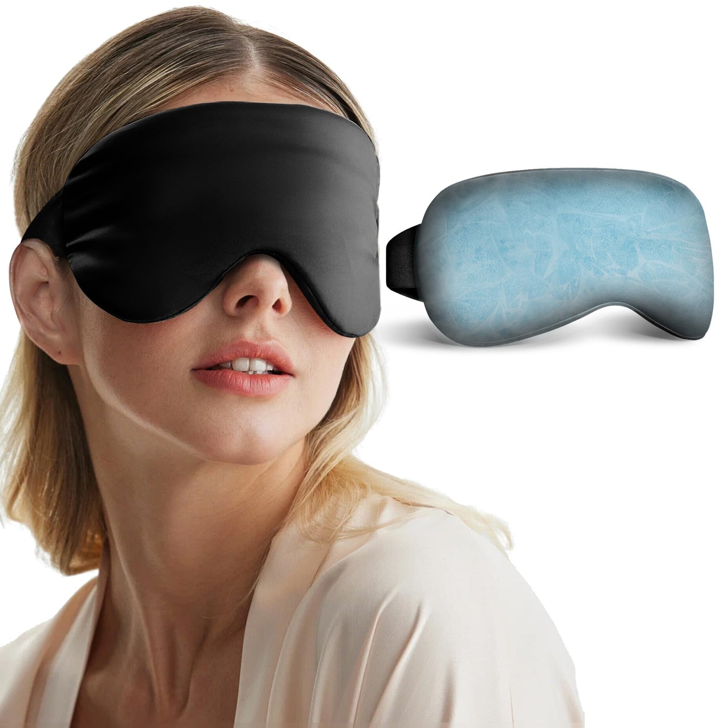 Cooling Eye Mask for Dark Circles Puffiness - Fsa Eligible Items Hsa, Cold Compress for Puffy Eyes Migraines Headache Sleeping After Surgery, Gentle Beauty and Personal Care FACEMOON Default Title