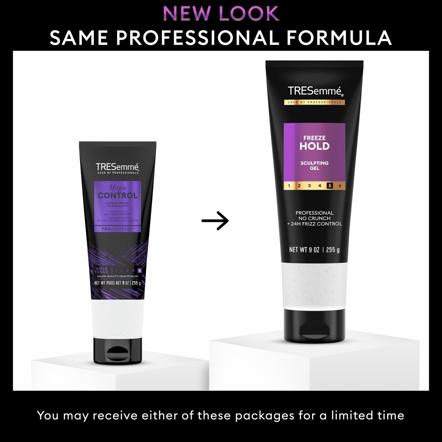 TRESemmé Mega Control Alcohol-Free Hair Gel for Frizz Control with Coconut Oil 9 oz Beauty & Personal Care TRESemmé