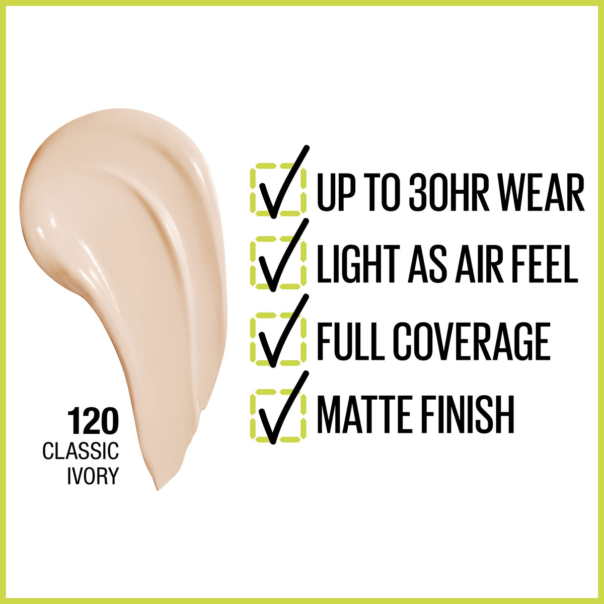 Maybelline Super Stay Full Coverage Liquid Foundation Active Wear Makeup, Up to 30Hr Wear, Transfer, Sweat & Water Resistant, Matte Finish, Classic