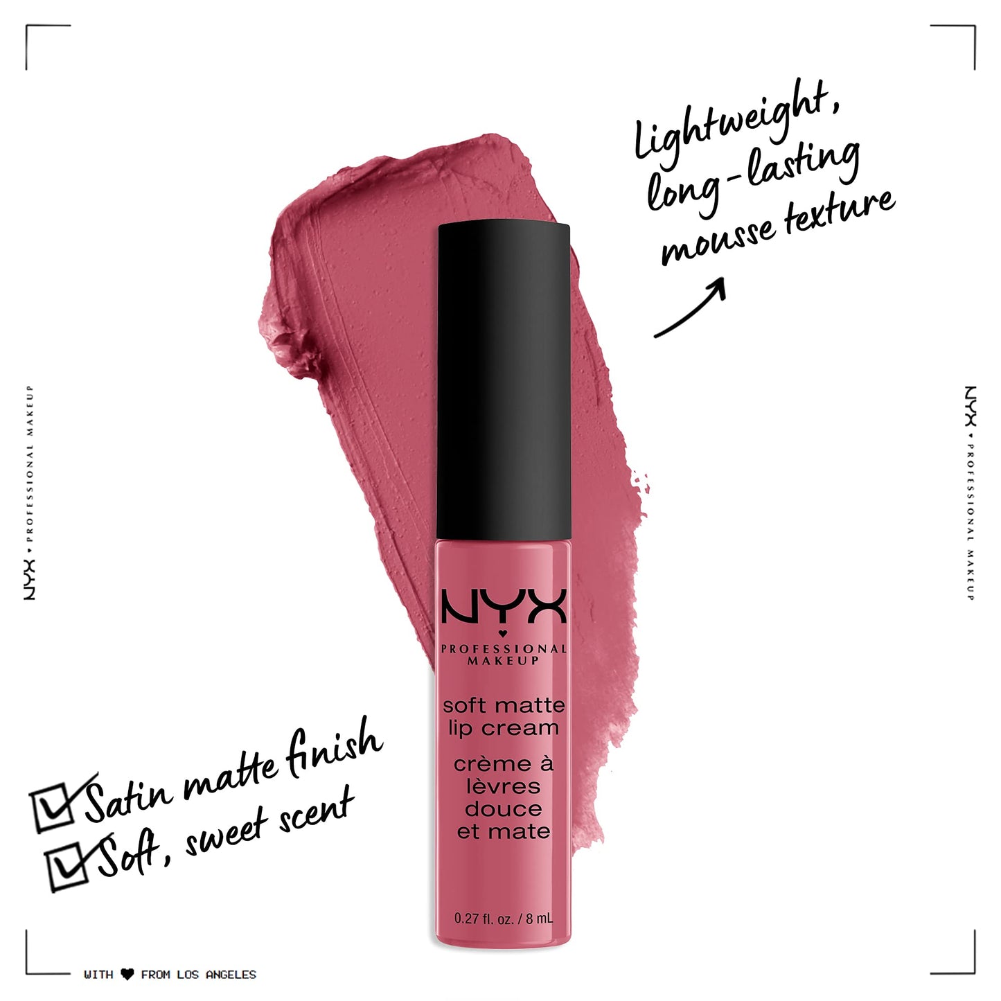 NYX PROFESSIONAL MAKEUP Soft Matte Lip Cream, Lightweight Liquid Lipstick - Montreal (Mauvey Pink) Beauty & Personal Care NYX PROFESSIONAL MAKEUP