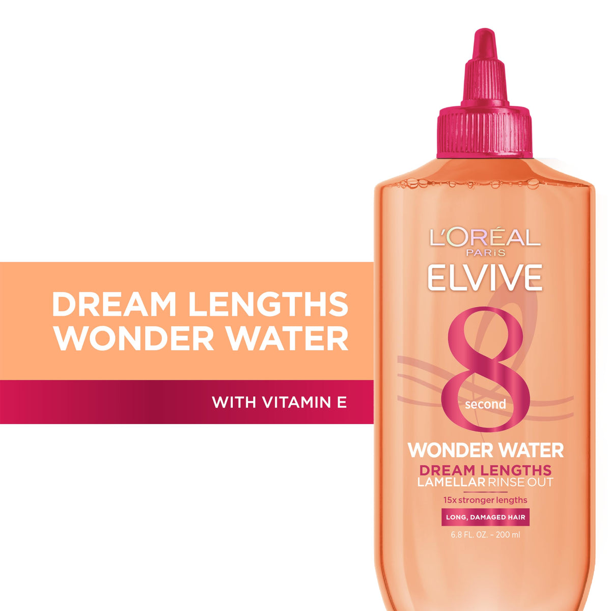 L'Oreal Paris Elvive Dream Lengths 8 Second Wonder Water Detangling Lamellar Rinse Out, 6.8 Ounce Beauty & Personal Care L'Oreal Paris