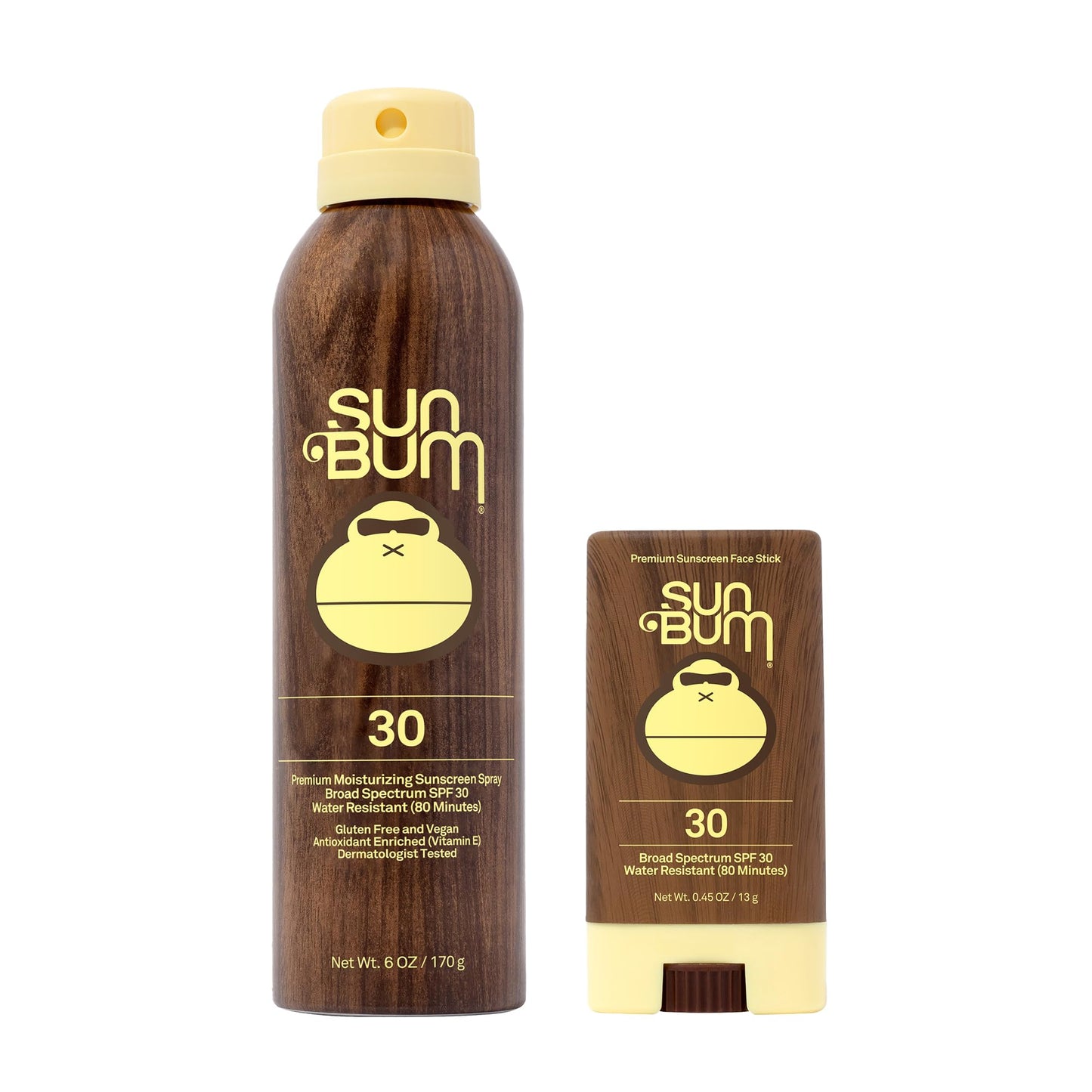 Sun Bum Sun Bum Original Spf 30 Sunscreen Spray and Face Stick vegan and Reef Friendly (octinoxate & Oxybenzone Free) Broad Spectrum Moisturizing Beauty & Personal Care Sun Bum