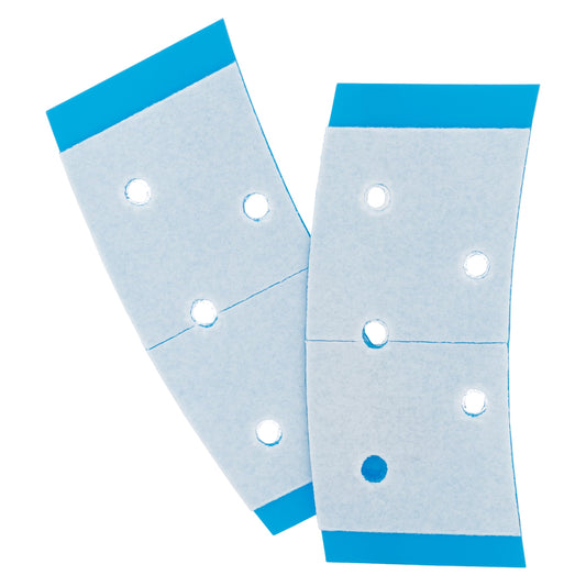 Walker Tape Extenda-Bond Plus Blue Mini Tabs 3/4" x 1 1/2", Breathable Double Sided Wig Tape for Lace Systems, Toupees, and Tape in Hair Extensions