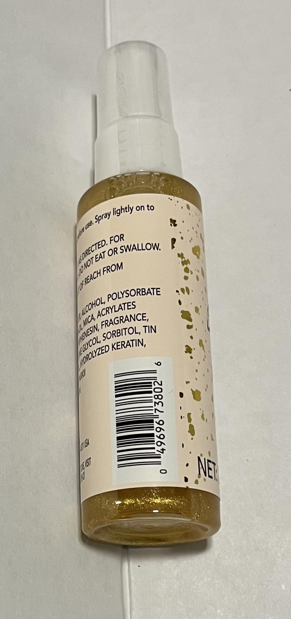 b.pure Hair Shimmer Spray Infused with Keratin, Gold, 2 FL OZ Beauty & Personal Care b.pure