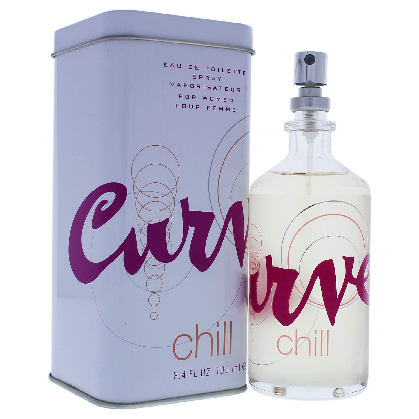 Curve Chill Eau De Toilette Perfume Spray, Perfume for Women 3.4oz Beauty & Personal Care Curve