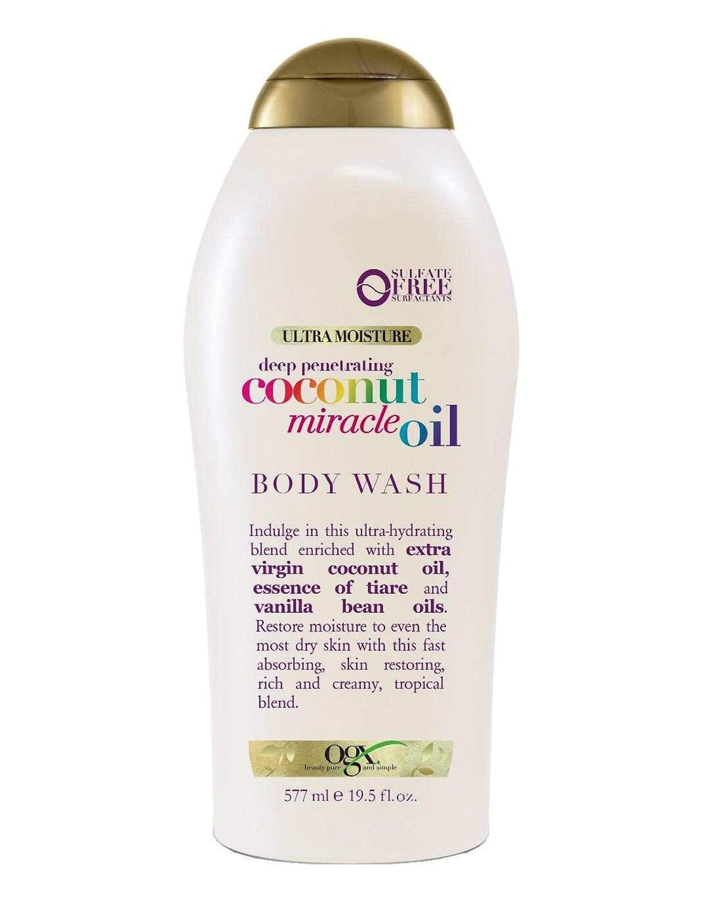 Ogx Body Wash Coconut Oil Miracle 19.5 Ounce (577ml) (2 Pack) Beauty & Personal Care OGX