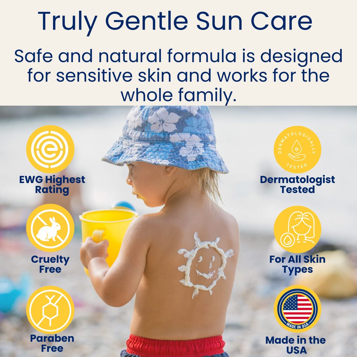 TruKid Sport Mineral Sunscreen SPF 30 - All Natural Kids & Baby Sunscreen for Face & Body, Non-Toxic Zinc Oxide Sunblock Protection for Sensitive Beauty & Personal Care TruKid