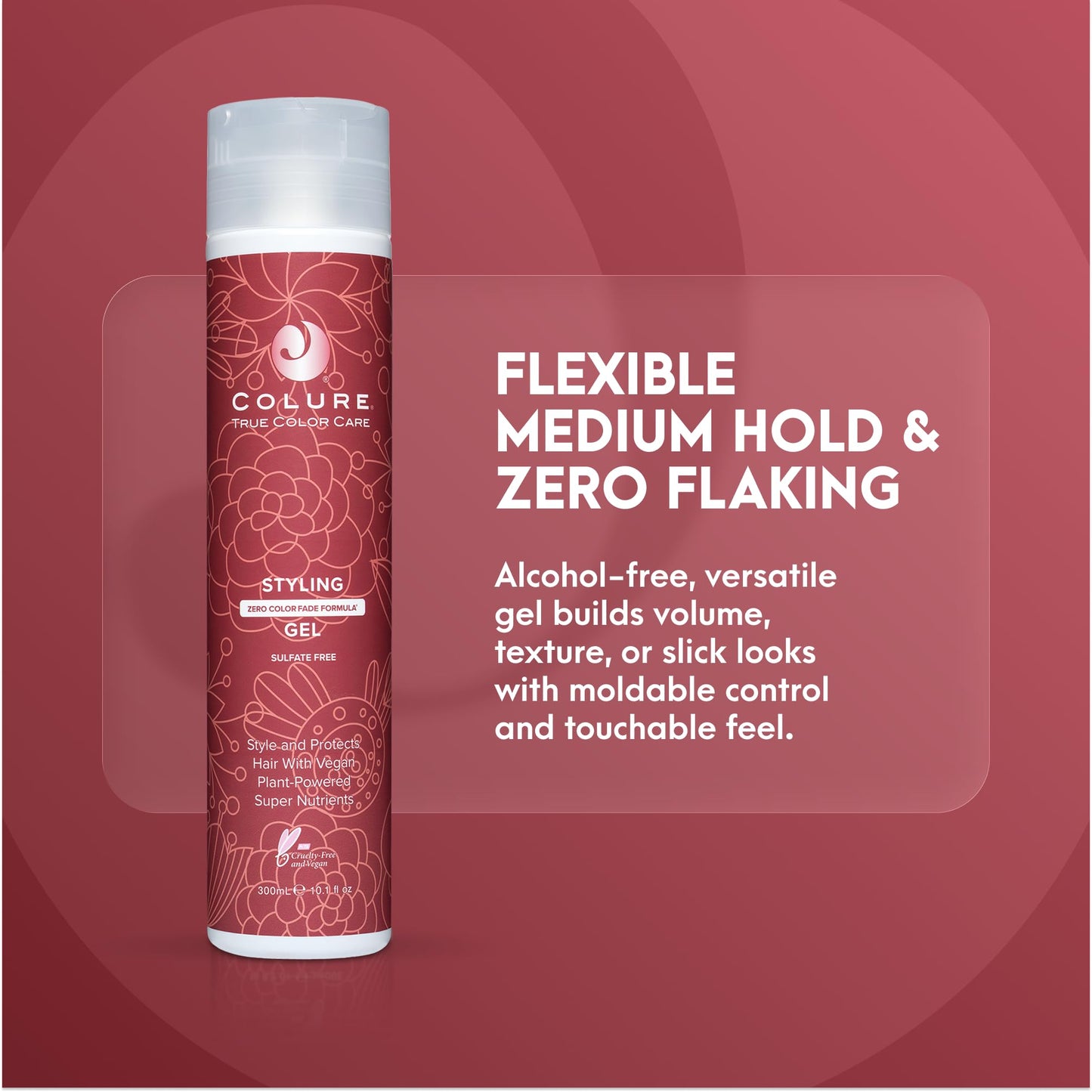 COLURE Styling Gel 10 oz - Versatile Medium Hold Volumizing Hair Gel for Moldable Flexible Professional Styling Beauty & Personal Care COLURE