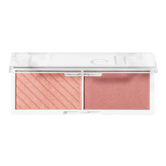 e.l.f. Cosmetics Bite-Size Face Duo, Highlighter, Bronzer & Blush Palette, Highly Pigmented, Watermelon, 0.049 Oz (1.4g), 0.049 ounces Beauty & Personal Care e.l.f.
