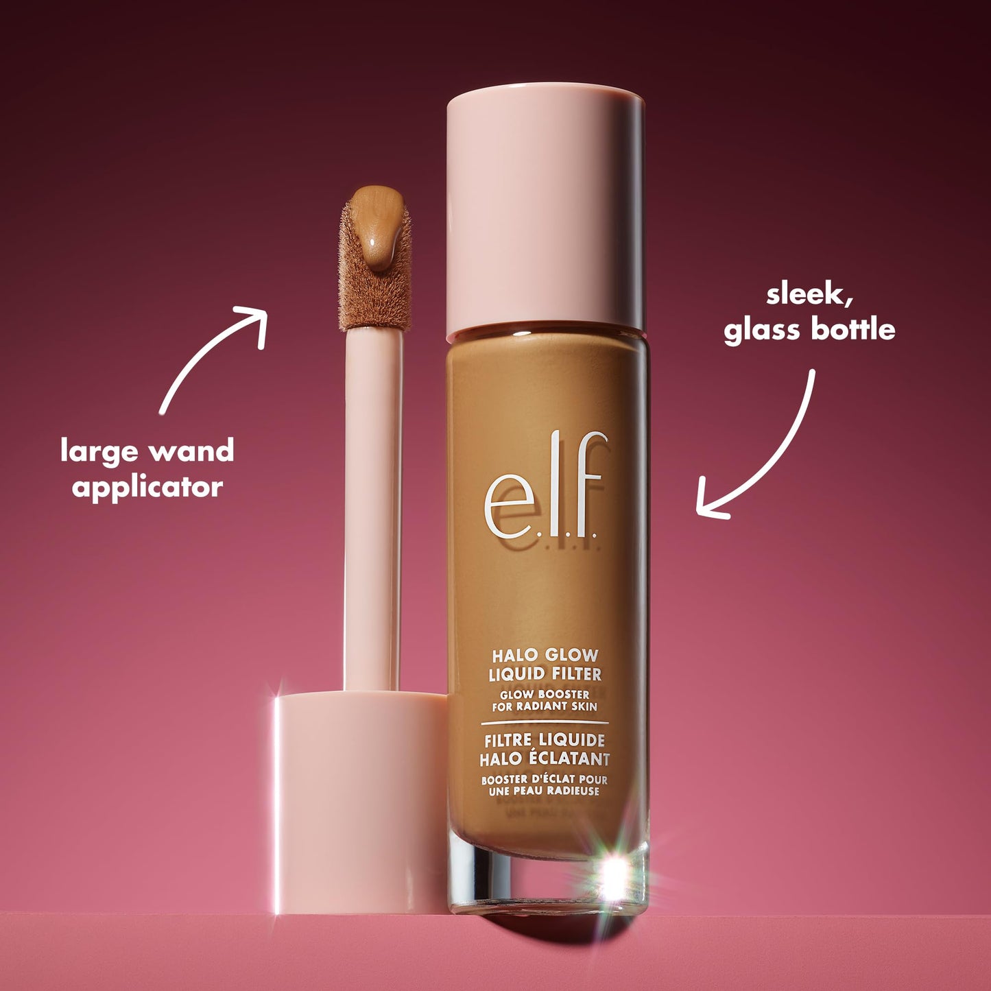 e.l.f. Halo Glow Liquid Filter, Complexion Booster For A Glowing, Soft-Focus Look, Infused With Hyaluronic Acid, Vegan & Cruelty-Free, 2 Fair/Light Beauty & Personal Care e.l.f.