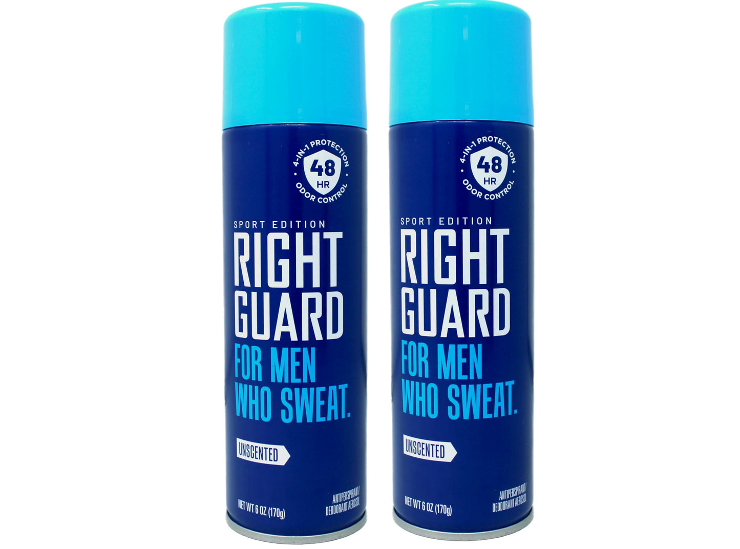 Right Guard For Men Who Sweat Unscented 48Hr Antiperspirant & Deodorant, 6 oz Aerosol, 6-Pack Beauty and Personal Care Right Guard