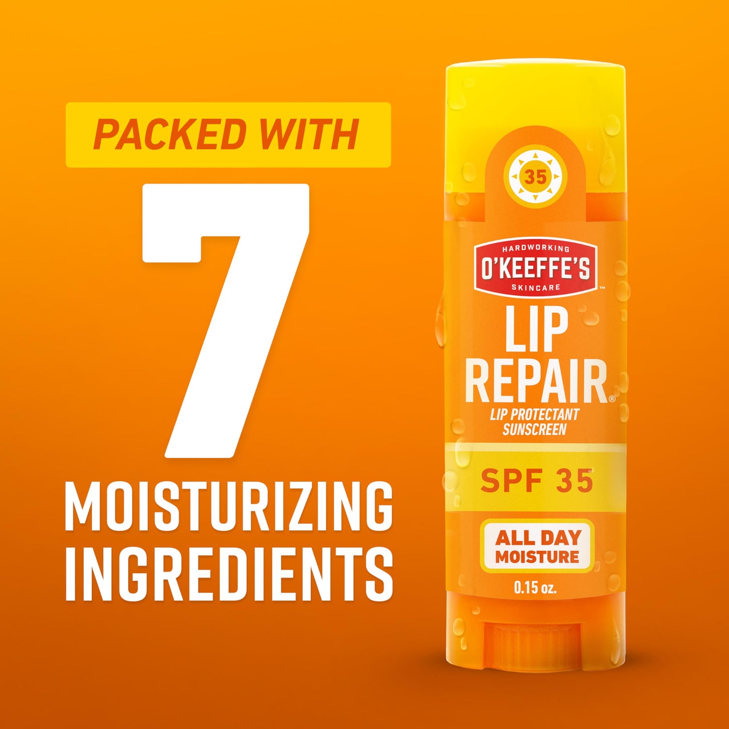 O'Keeffe's Lip Repair SPF 35 Lip Balm - Stick (3 Pack) - Sun-Safe Moisturizer for Extremely Cracked, Dry Lips Beauty & Personal Care O'Keeffe's