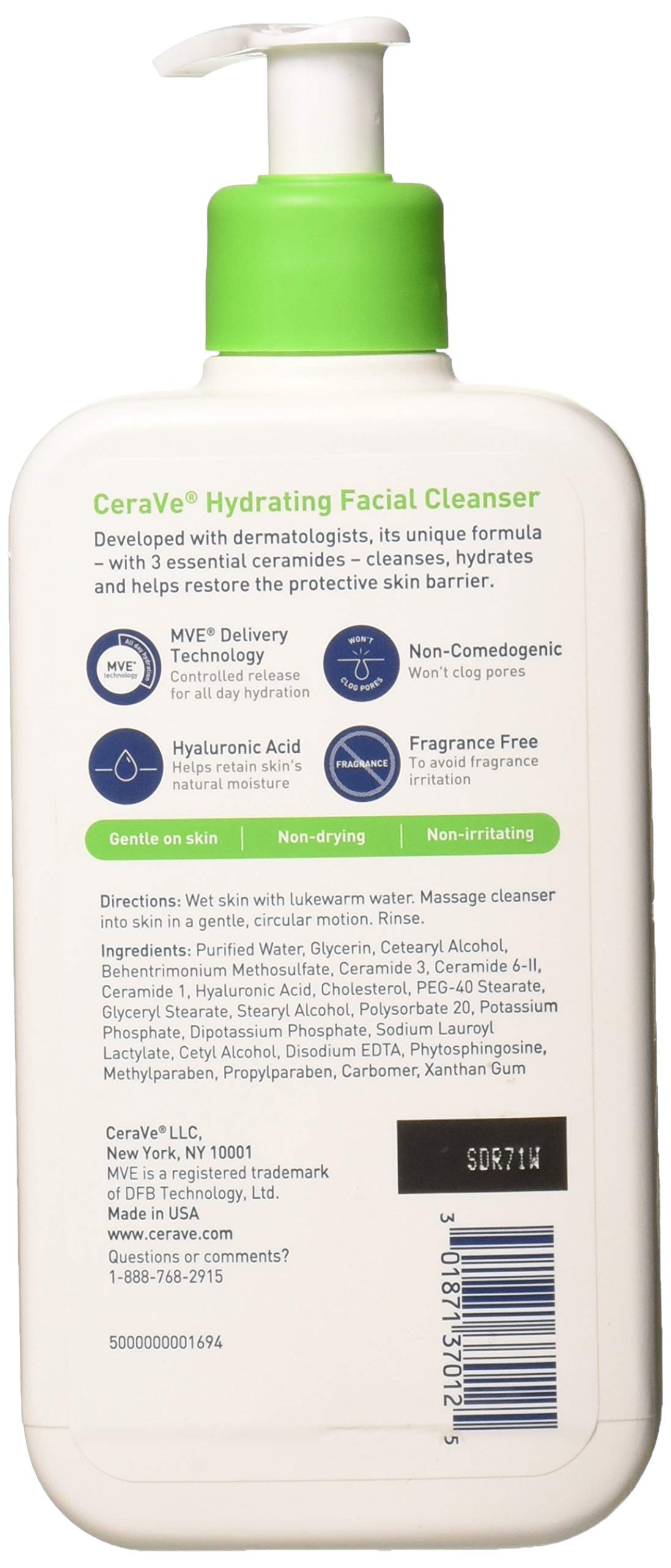 CeraVe Hydrating Facial Cleanser 12 fl oz Beauty & Personal Care CeraVe