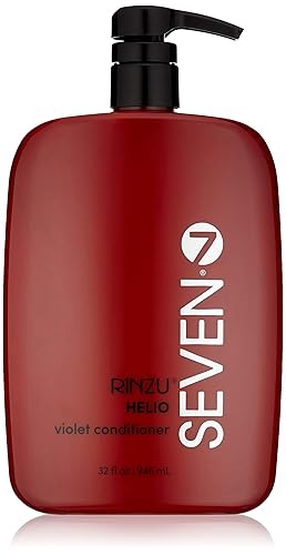 SEVEN Hair Care Rinzu Helio Violet Conditioner for Women & Men with Aragan Oil, Purple Conditioner for Blonde Hair & Brassiness, Sulfate + Paraben Beauty & Personal Care SEVEN