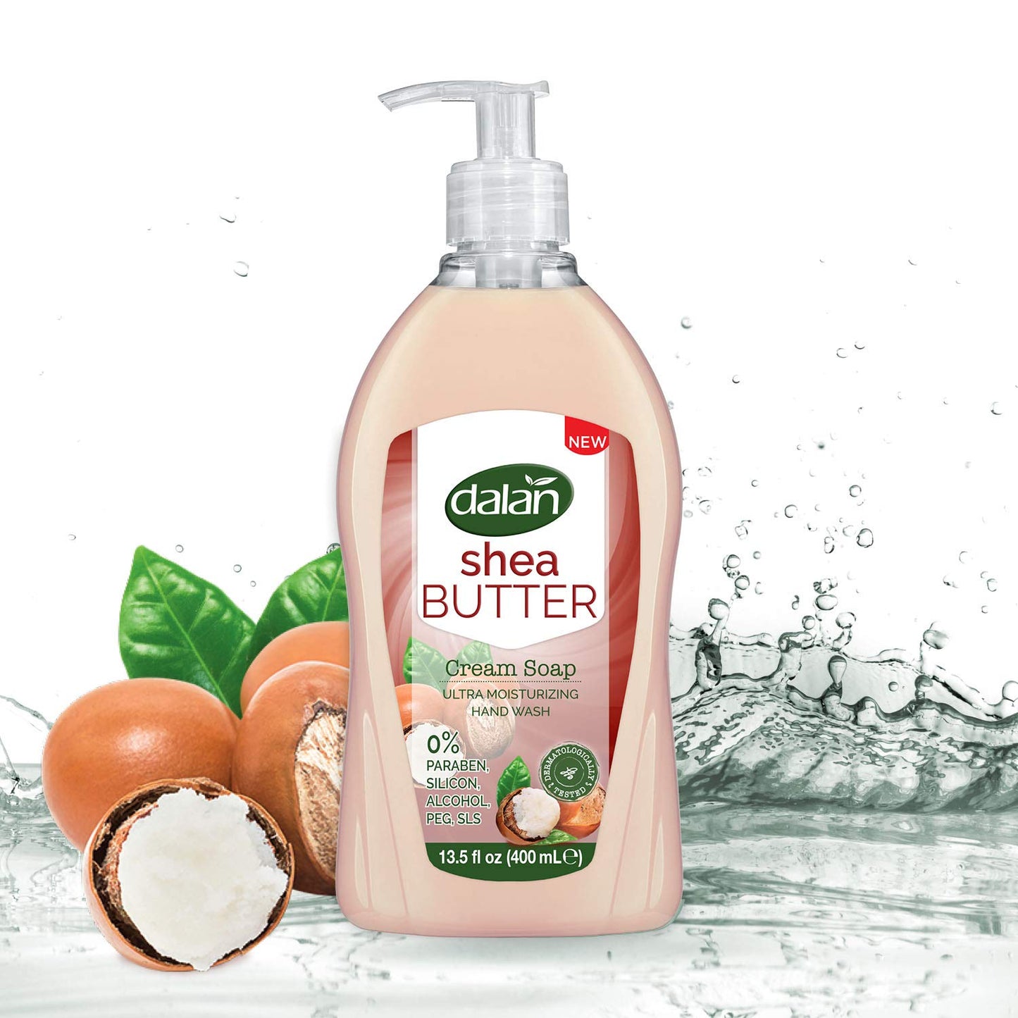 Dalan Shea Butter Cream Ultra Moisturizing Liquid Hand Soap for Normal and Dry Hands Fresh Clean and Soft Feeling (13.5 Fl Oz / 400 mL (Pack of 3)) Beauty & Personal Care Dalan