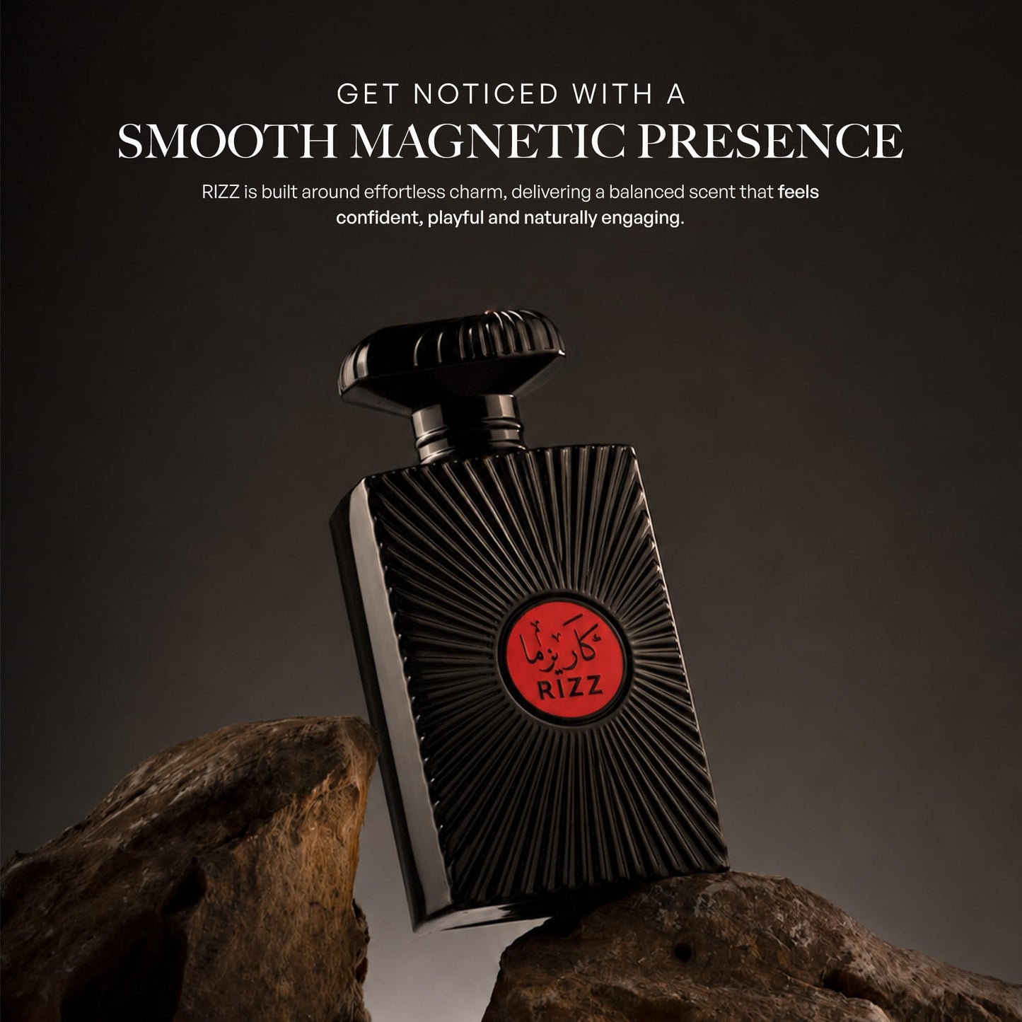 ARIAZ RIZZ Men’s Eau De Parfum with the Magnetic Pull of Bergamot, Apple, Spicy Cinnamon, Lavender, Vanilla & Patchouli - Long Lasting Oil Based Woody Beauty & Personal Care ARIAZ