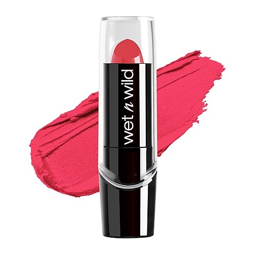wet n wild Silk Finish Lipstick, Hydrating Rich Buildable Lip Color, Formulated with Vitamins A,E, & Macadamia for Ultimate Hydration, Cruelty-Free & Beauty & Personal Care wet n wild