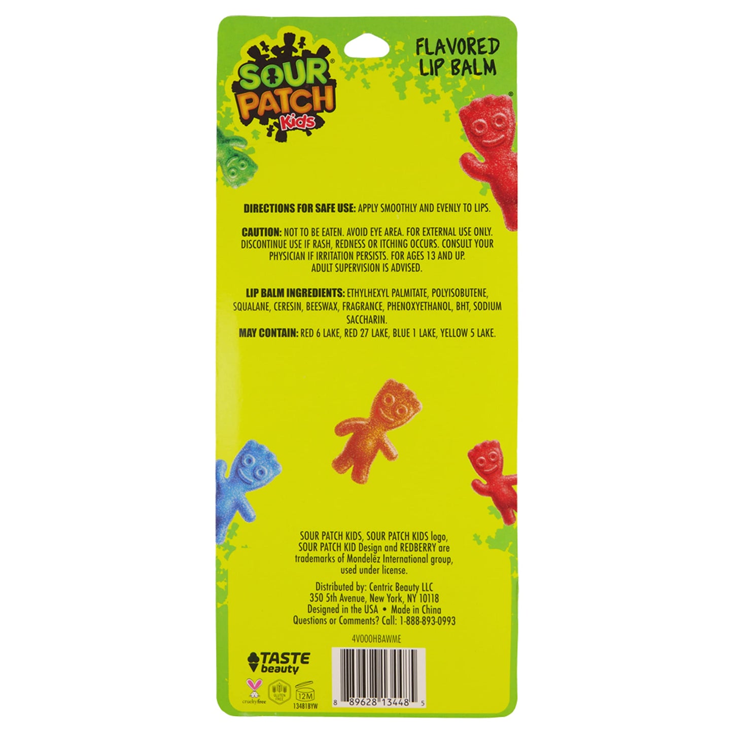 Taste Beauty Sour Patch Kids 8 Pack Lip Balm Beauty and Personal Care Taste Beauty