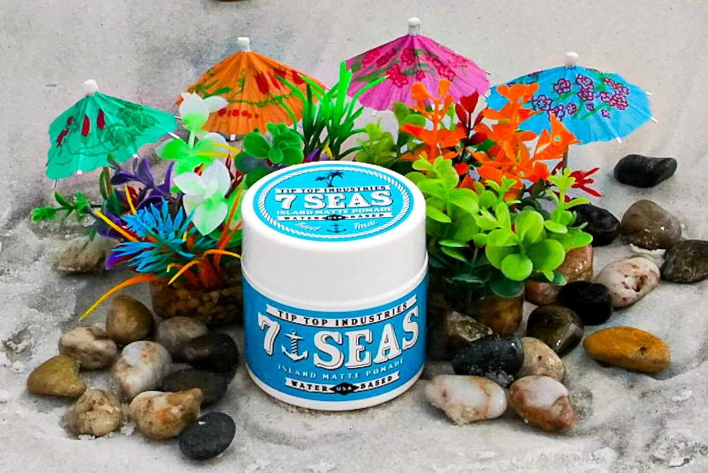 Tip Top 7Seas Island Matte Pomade - Medium Hold Matte Finish - Pina Colada Scent 4.25oz Beauty & Personal Care Tip Top Pomade